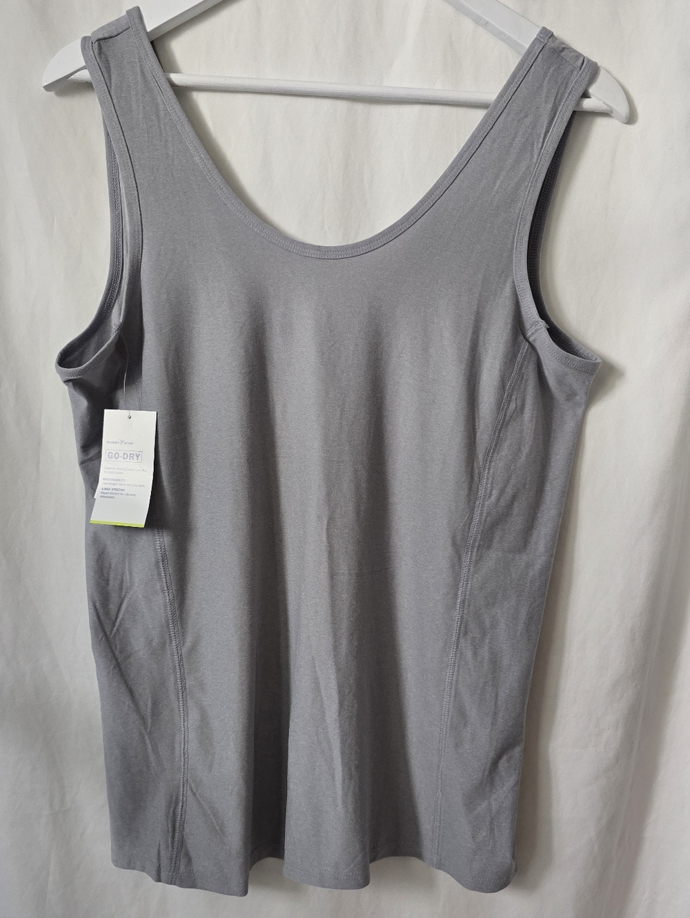 Old Navy Women’s Grey Performance Tank Top – Lightweight Activewear Medium Yoga